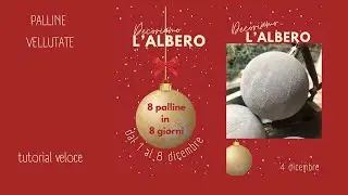PALLINE VELLUTATE - decorazione per l'albero di Natale