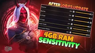 After ob49 update best sensitivity for free fire 4gb ram🔥|| 4gb ram sensitivity for free fire 🤯