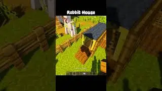 Minecraft Rabbit House Tutorial #minecraft #shorts