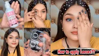 How to Apply Contact Lenses with Tips | Best Quality Lens Review | Buy 1 Get 2 Lens Free | Asma Khan