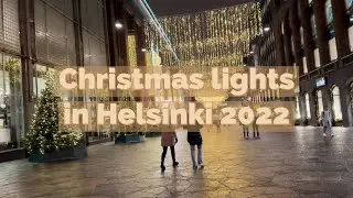 Helsinki center Christmas time walk 2022
