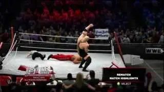 WWE 13 Ring break OMG moment