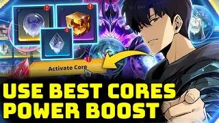 Best Cores Build For Your Jinwoo & Hunters To Get Massive Boost In Power Level | Solo Leveling Arise