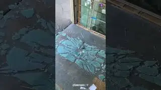 Breaking Tempered Glass 😨 #shorts #ytshorts