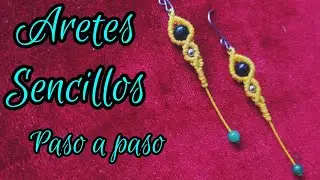 aretes en macramé sencillos paso a paso|tutorial para principiantes y tips de nudos para macramé
