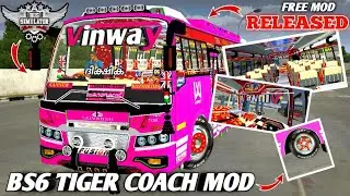 Download Bs6 Tiger Coach Mod For Bussid | Released | Gaming OJ | #bussidmod
