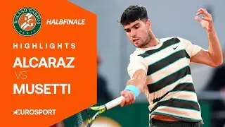 Carlos Alcaraz - Lorenzo Musetti | Highlights XXL deutsch | Halbfinale | French Open 2025