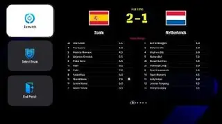 Spain 2-1 Netherlands