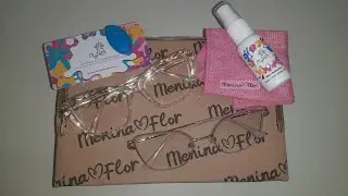 Óculos da ótica menina flor