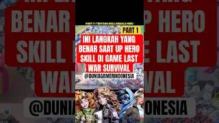 [🔴LIVE ] PART 1 | TIPS UP SKILL HERO WITH MEDALS SKILL | GAME LAST WAR SURVIVAL #lastwar #games