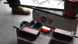 pouring copper into ingots #metalcasting #copper #experiment #handmade
