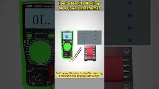 Identifying Power Transformer Windings with a Multimeter #howto #transformers #electrician