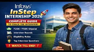 Infosys InStep Internship 2026 Full Guide | Screening, Technical, HR Official Rules| Lazy Programmer
