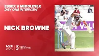 Nick Browne speaks after top-scoring on Day One against Middlesex
