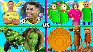 فلم ماين كرافت : كوكب عائلة رونالدو ضد تونج تونج سهور ضد المعلمين ضد هالك البطل !!؟ 🔥😱