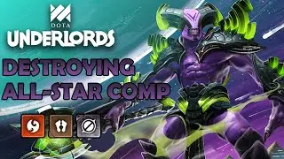 DESTROYING ALL-STAR COMP WITH DRAGON, TROLL, AND VOID! Dota Underlords Standard Match