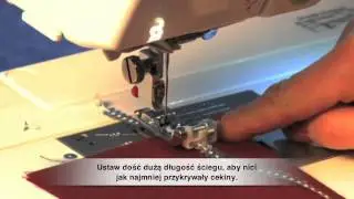 Stopka do naszywania cekin&oacute;w i tasiemek - Jak przyszywać cekiny?