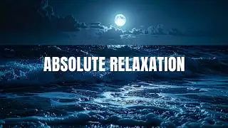 4K Cinematic Moonlit Ocean Waves | Deep Relaxing Dark Sea Sounds for Sleep, Study & Meditation