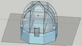 PyraPOD8 Greenhouse Sketchup Design for Backyard DIY Installation