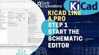 KiCad 8 &mdash; первый проект, шаг 1: запуск редактора схем и настройка листа схемы