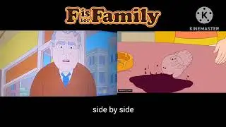 side by side f is for family: getting mad at Franklin and bill