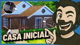 Los SIMS 4 PERO CONSTRUYO una CASA INICIAL con el JUEGO BASE | Mi primera construcción 🏡