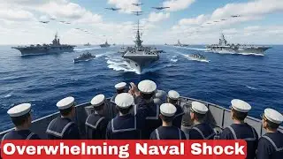 Japanese Sailors Stunned by the Massive Size of U.S. Carrier Task Forces | WW2