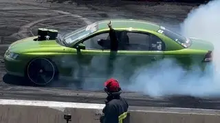 PARTYCAR burnout at SUMMERNATS 37