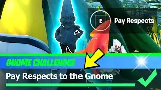 Pay Respects to the Gnome Location (Fortnite Week 11 Gnome Challenges)