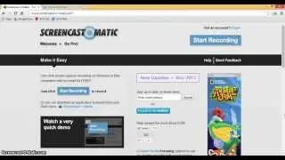 Screencast-O-Matic: Record your Lessons