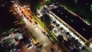 Drone video shows mobile nuisance party in Kalamazoo