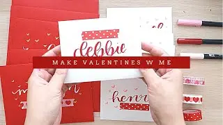 💘  MAKE VALENTINES WITH ME | Making cards for Ruby's Residents (Long, Chatty, Ramblings)
