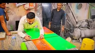 Mirror glass frosting working|frosting mirror glass wala shisha kaise banaye full video| glass art.