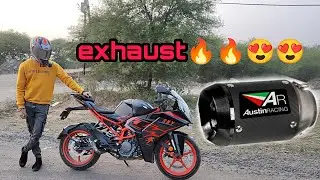 My First Ride KTM Rc125 🔥 with AR exhaust system 🔥🔥 loudest sound