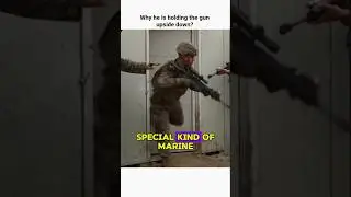 Why this marine is holding the shotgun upside down #education  #information #shorts #ytshorts