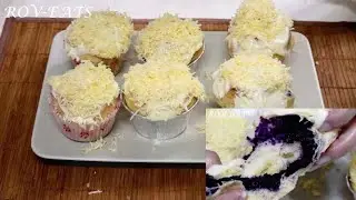 UBE ENSAYMADA (CLASSIC & STRAWBERRY) -Soft, Fluffy and Cheesy Bread