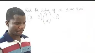 Solve for x using matrices