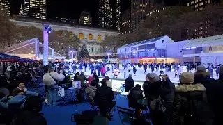 Exploring New York Christmas - Bryant Park to Grand Central | 4K HDR
