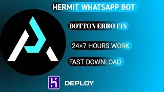 hermit whatsapp bot || deploy heroku || 24&times;7 work ✅