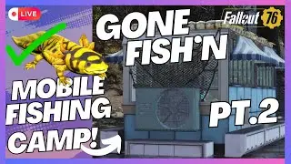 Caught Banded Axolotl LIVE!! Gone Fish'n Pt.2 | Fallout76