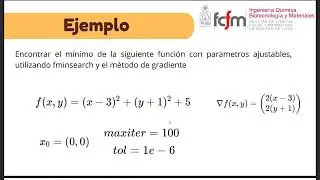 Tutorial 7: M&eacute;todo de gradiente y fminsearch.
