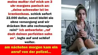 um 3 uhr früh forderte meine mutter 22 000 dollar am nächsten morgen rief die polizei an