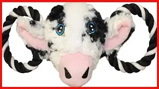 Jolly Pets Jolly Tug-a-Mal Cow Tug/Squeak Toy, Large - HIP Shop