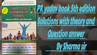 Competitive book PR yadav solutions important for all nursing exam Topic -Immunity....