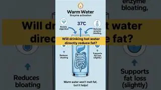 Does Warm Water Burn Fat? 🔥💧 Truth in 30 Seconds.#health