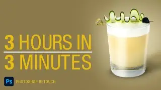 Old Times beer cocktail - Commercial beer photo retouch timelapse