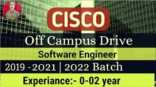 cisco off campus drive 2022 | Software Engineering job 2022 | Fresher job 2022