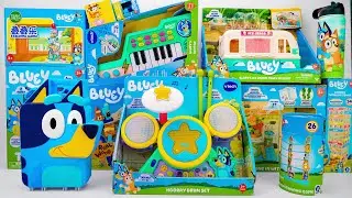 Bluey Toy Collection Unboxing Review 🎁 Bluey Hooray Drum Set & Bluey's Play and Go Playset