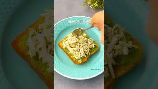 Masala Cheese Besan Toast #easyrecipes #recipe #food #toast