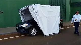 Garagem Retrátil Automática com controle remoto para Carro - Park Flex Automático
